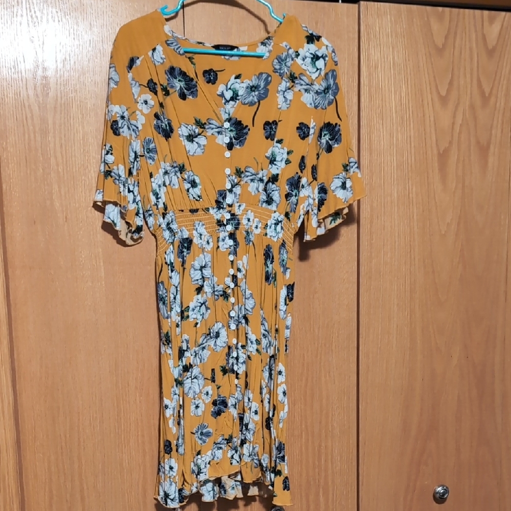Floral Yellow Dress